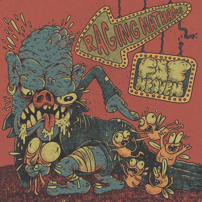 Rgf-207 raging nathans / fat heaven split 7"