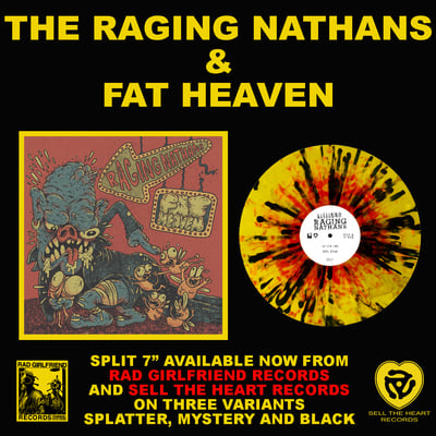 Rgf-207 raging nathans / fat heaven split 7"