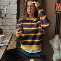 RETRO HARVEST POLO SWEATER  - Thumbnail 1