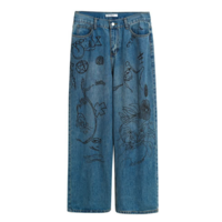 DOODLE CHAOS BAGGY JEANS - Thumbnail 2