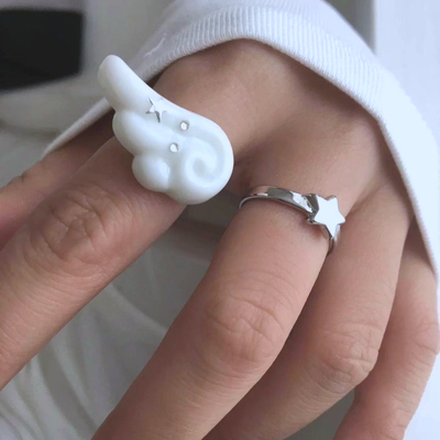 CLOUD COMET WING RING / STAR RING 
