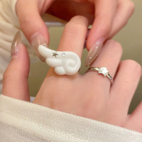 CLOUD COMET WING RING / STAR RING  - Thumbnail 1