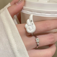 CLOUD COMET WING RING / STAR RING  - Thumbnail 2