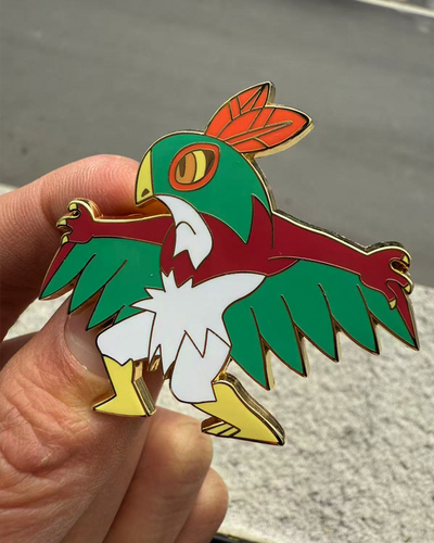 HawluchAzteca 2" Enamel Pin