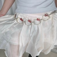 Hallow Kitty rhinestone waist chain belt - Thumbnail 2