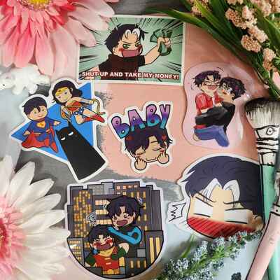 Dc miscellaneous 2"-3" stickers