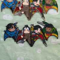 Batboys Bat Symbol Enamel Pins - Thumbnail 1