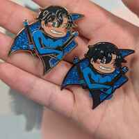 Batboys Bat Symbol Enamel Pins - Thumbnail 2