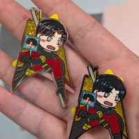 Batboys Bat Symbol Enamel Pins - Thumbnail 4