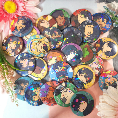 Dc chibi buttons