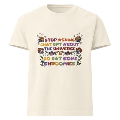 Stop chat gpt unisex oversized t-shirt
