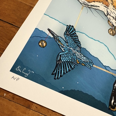 "departure to the west" print