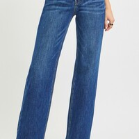 Risen High Rise 4 Way Stretch Straight Jean - Thumbnail 1