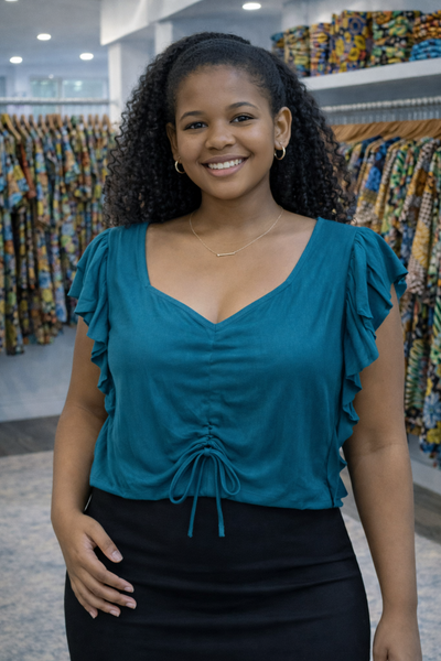 Regal Cinch Top (Blue)