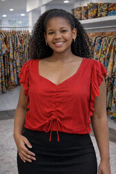Regal Cinch Top (Red)