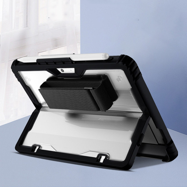 Black Leather Surface Pro 12 11 Go Cover With Stand SPC07