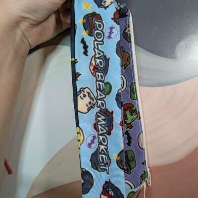 Batfam vs rogues or batdad & robins pencil case makeup bag pouch