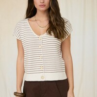 Stripe Knit Top - Thumbnail 1