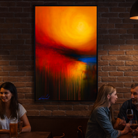 Radiant Light Burst Abstract Wall Art Print - Thumbnail 2