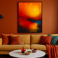 Radiant Light Burst Abstract Wall Art Print - Thumbnail 1
