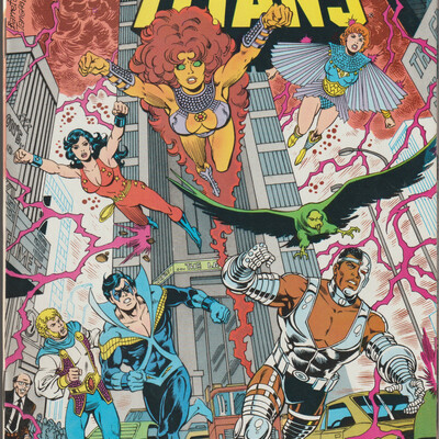 Dc comics the new teen titans (1984) set of seven from 1985-86 nos. 13-17, annual 1, omega men 34