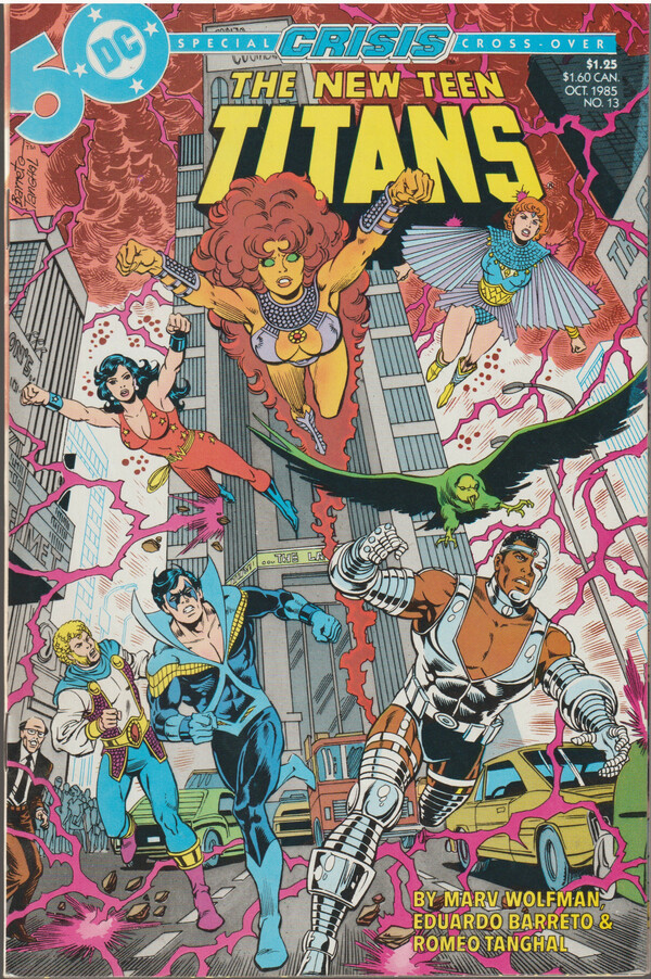 DC Comics The New Teen Titans (1984) set of seven from 1985-86 Nos. 13-17, annual 1, Omega Men 34