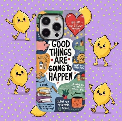 GOOD THINGS ARE GOING HAPPEN IPHONE CASE