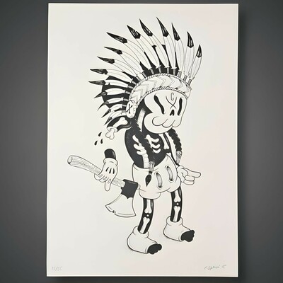 A3 print by cote escriva "freackey mouse (2015)"