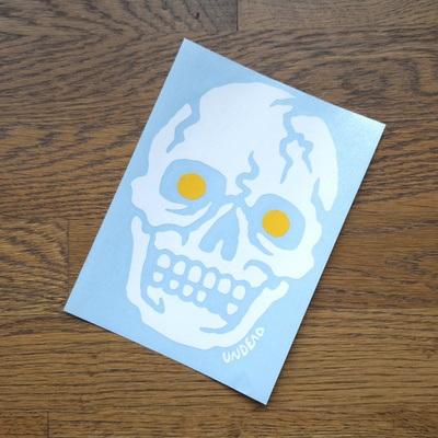 Undead skull - vinyl decal