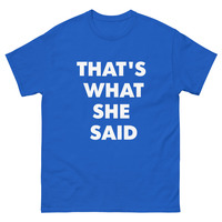 SHE SAID Unisex classic tee - Thumbnail 9