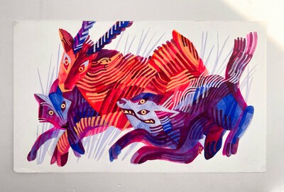 "CHASE" Original Painting