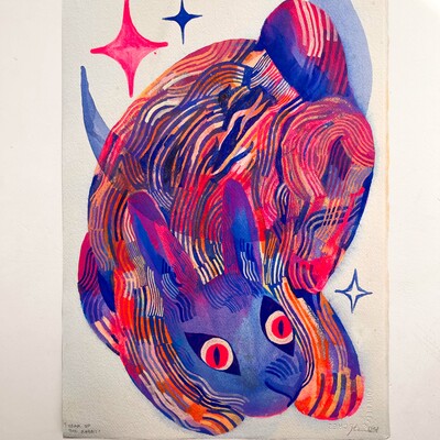 "year of the rabbit" original painting