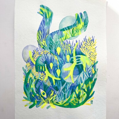  “unfold” original painting 