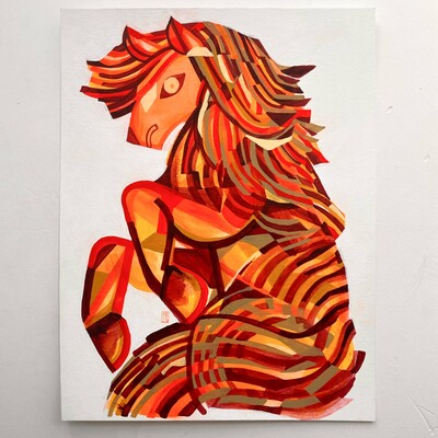 “year of the horse” original artwork
