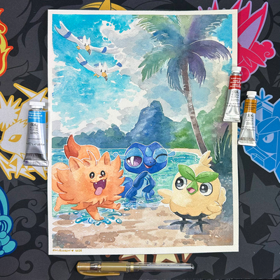 ORIGINAL Starters Watercolor Painting