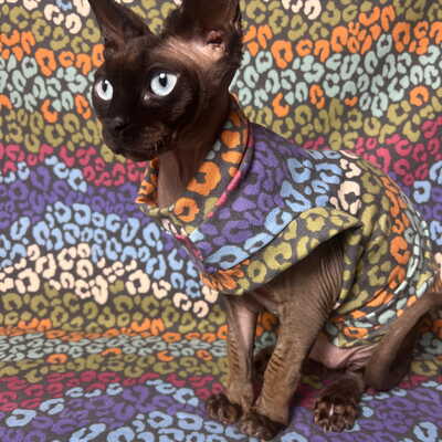Pastel leopard sweaterknit - Thumbnail 1