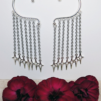 Cat on moon ear cuffs - Thumbnail 5