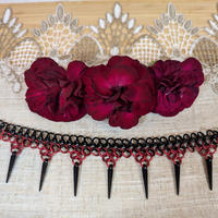 Chainmail choker with spikes - Thumbnail 1