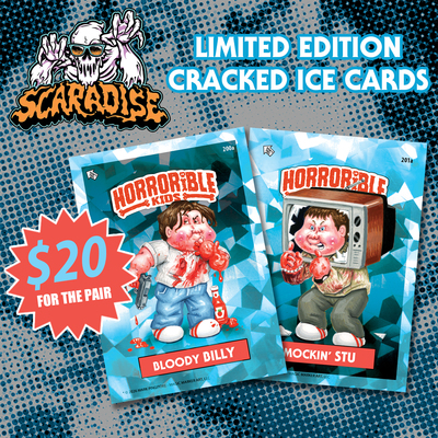 Scaradise "cracked ice" limited edition cards