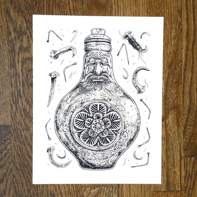 Witch bottle - print