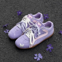 Butterfly Lavender Violet Sneakers Cross Trainer Shoes - Thumbnail 1