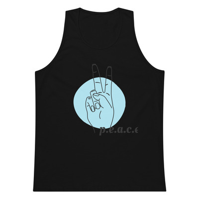 Peace mens premium tank top