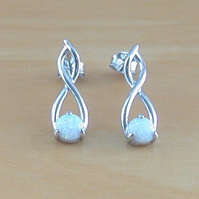 White opal stud earrings/opal studs/white opal jewellery/opal jewelry/opal jewelery/white earrings/opal stud earrings/october birthstone