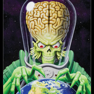 Martian & earth print