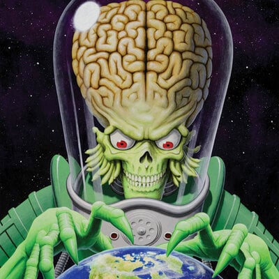 Martian & earth print