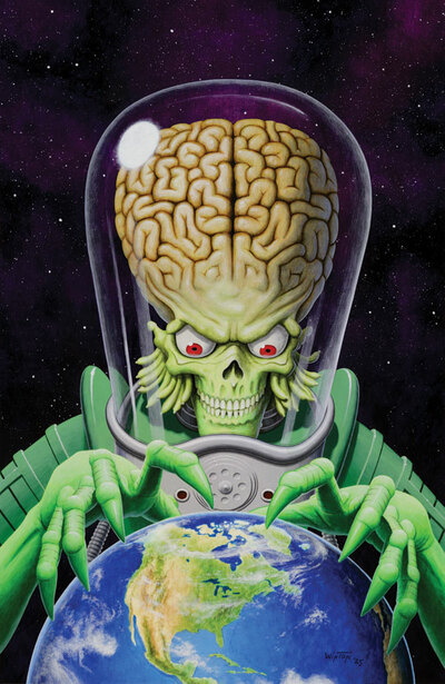 Martian & Earth Print