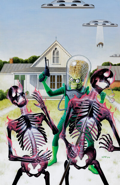 American Goth-Ack Ack! Print