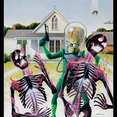 American goth-ack ack! print