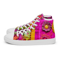 Corral Womens high top canvas shoes - Thumbnail 1