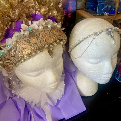Elizabeta pearl headdress— dracula a love tale